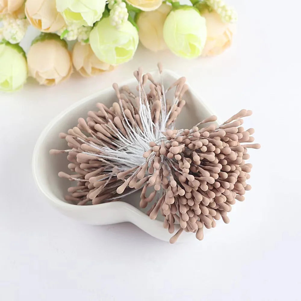 400/800pcs Flowers Stamen 55mm DIY Artificial Flowers Wreath For Wedding Party Home Decor Flower Core Stamen Flower Accessories