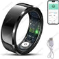 2026 Smart Ring Blood Pressure Heart Rate Sleep Monitoring Smartring IP68 & 5ATM Waterproof Multi-sport Mode Smartring Man Women